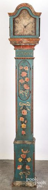 SCANDINAVIAN PAINTED TALL CASE