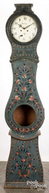 SCANDINAVIAN PAINTED TALL CASE