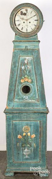 SCANDINAVIAN PAINTED TALL CASE