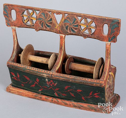 SCANDINAVIAN PAINTED WINDER,