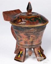 SCANDINAVIAN PAINTED WOOD TANK