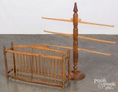 SCANDINAVIAN PLATE RACK AND A