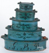 SCANDINAVIAN SET OF PAINTED ST