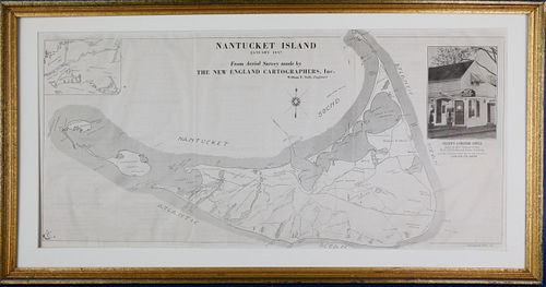 SCARCE 1937 MAP OF NANTUCKET