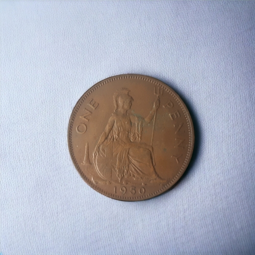 SCARCE 1950 GEORGE VI ONE PENNY