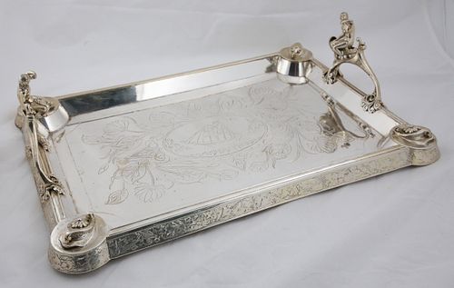 SCARCE AMERICAN SILVER PLATED SIREN