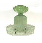 SCARCE ART DECO GLASS CEILING