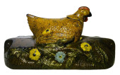 SCARCE CAST IRON HEN AND CHICK