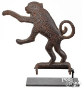 SCARCE CAST IRON MONKEY SHOOTI