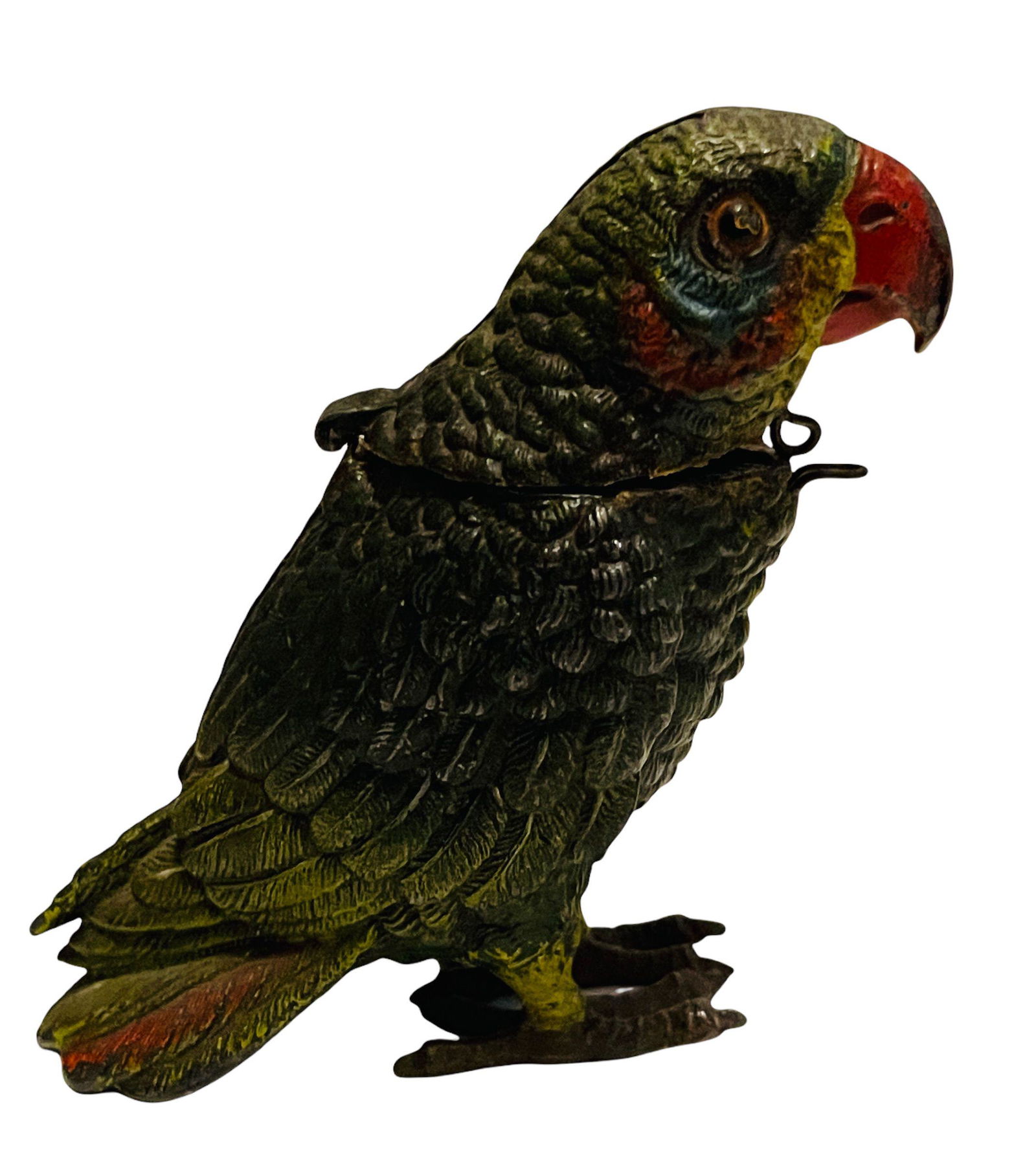 SCARCE GREEN PARROT SPELTER STILL