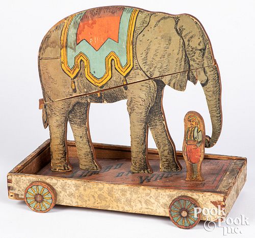 SCARCE LITHOGRAPHED PAPER ON WOOD