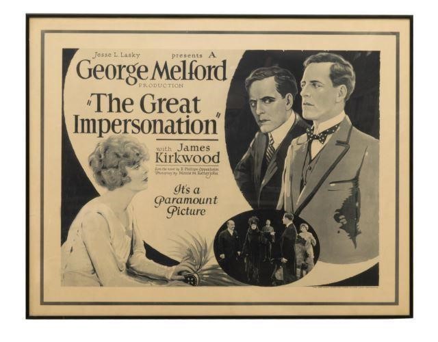 SCARCE MOVIE POSTER 1921 "THE GREAT