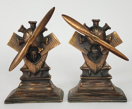 SCARCE PAIR OF ANTIQUE AVIATION