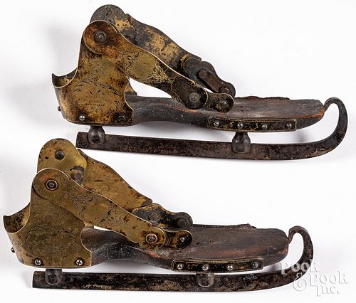 SCARCE PAIR OF BLONDIN SKATESScarce