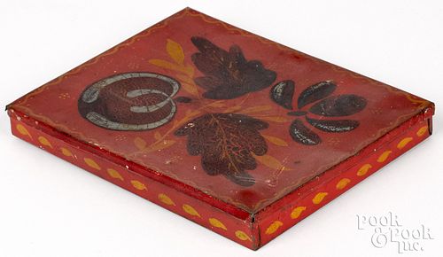 SCARCE PENNSYLVANIA RED TOLEWARE