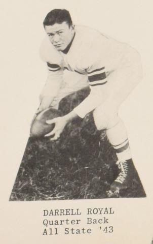 SCARCE SIGNED DARRELL ROYAL