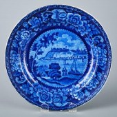 SCARCE TRANSFERWARE PLATE - QU