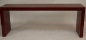 SCARLET LACQUER PARSON'S TABLE
