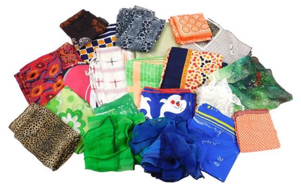 SCARVES: ASSORTMENT OF SCARVES,