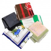 SCARVES: FIVE DESIGNER SILK SC