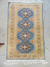 SCATTER RUG IN BLUE BEIGE, SOM