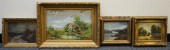 SCENIC LANDSCAPES, FOUR OILS O