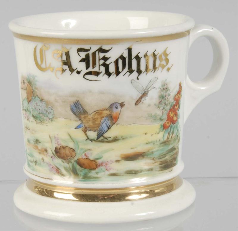 Scenic Shaving Mug.  Description