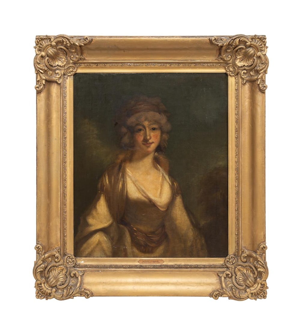 SCH. G. ROMNEY, 18TH C. PORTRAIT OF