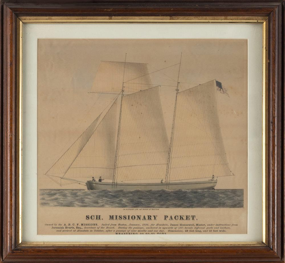 “SCH. MISSIONARY PACKET” LITHOGRAPH