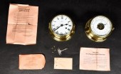 SCHATZ SHIP'S BELL CLOCK AND B