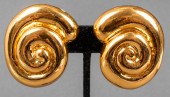 SCHERRER PARIS GOLD-TONE SWIRL
