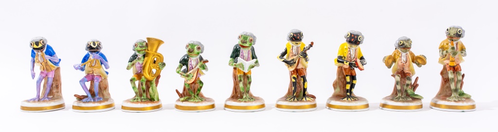 SCHIERHOLZ PLAUE FROG MUSICIANS