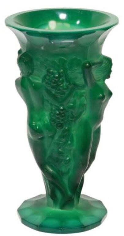 SCHLEVOGT (ATTRIB) ART DECO GREEN
