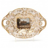 SCHMEISSER, PAINTED AND GILT P