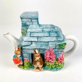 SCHMID CERAMIC HOUSE TEA POT M
