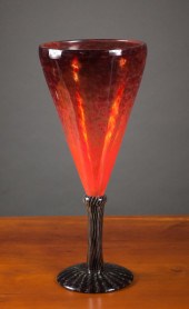 SCHNEIDER ART GLASS VASE, MADE