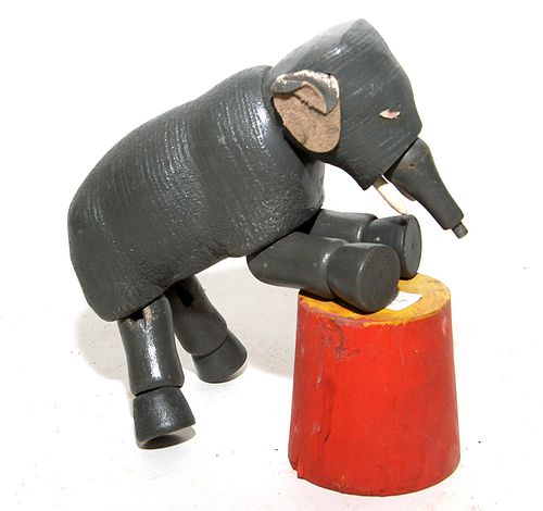 SCHOENHUT ELEPHANT AND
