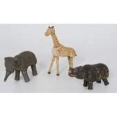Schoenhut Elephant Hippo and G
