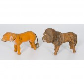 Schoenhut Lion and Tiger A Sch