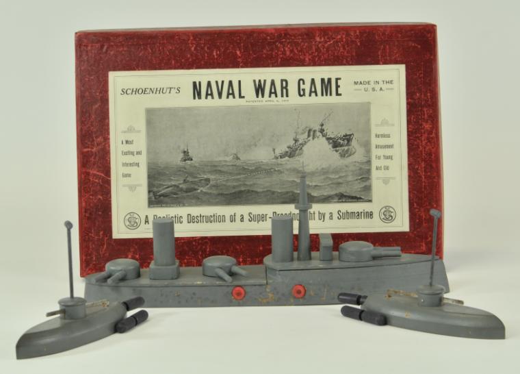 SCHOENHUT NAVAL WAR GAME IN BOX