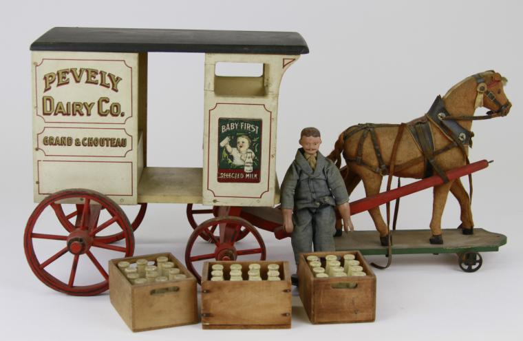 SCHOENHUT ''PEVELY'' MILK WAGON