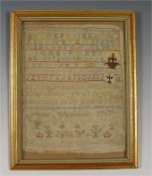 SCHOOL GIRL SAMPLER DATED 1767