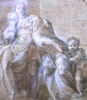 School of Parmigianino The Mad