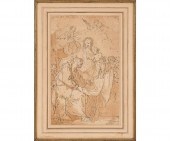 School of Tintoretto pen and b