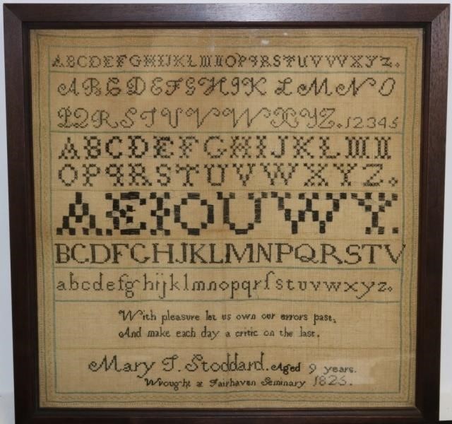 SCHOOLGIRL SAMPLER FROM FAIRHAVEN
