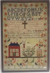 SCHOOLGIRL SAMPLER WROUGHT BY