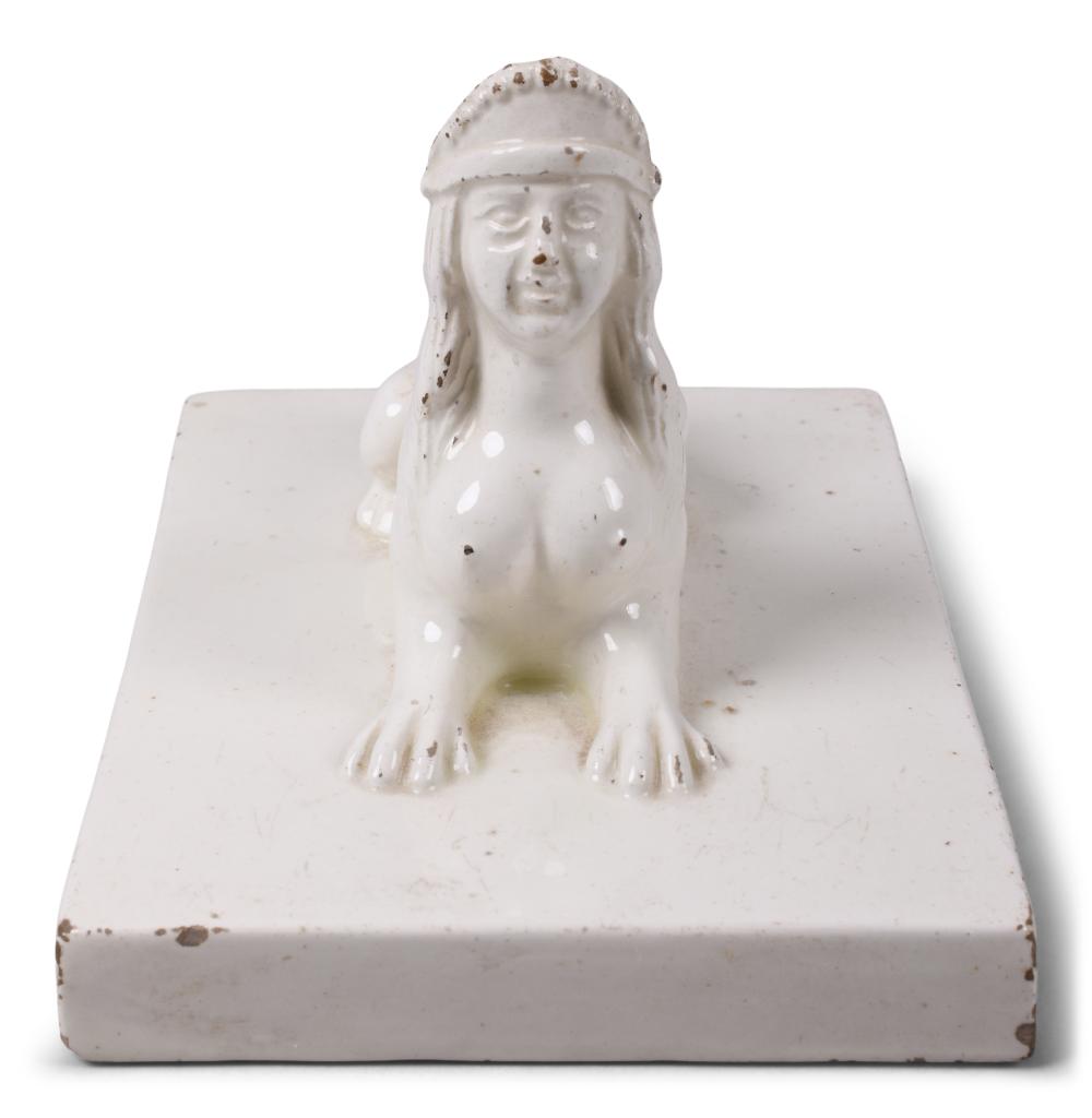 SCHRAMBERG CREAMWARE FIGURE OF A
