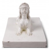 SCHRAMBERG CREAMWARE FIGURE OF