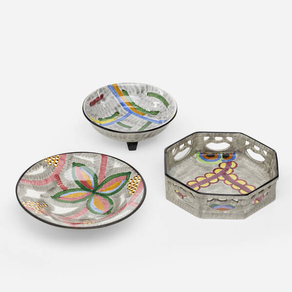 SCHRAMBERG MAJOLIKAFABRIK, bowls,