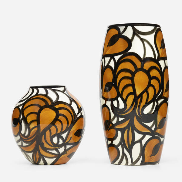SCHRAMBERG MAJOLIKAFABRIK, vases,